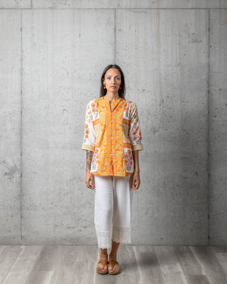 Aseesa Sherbet Printed Top