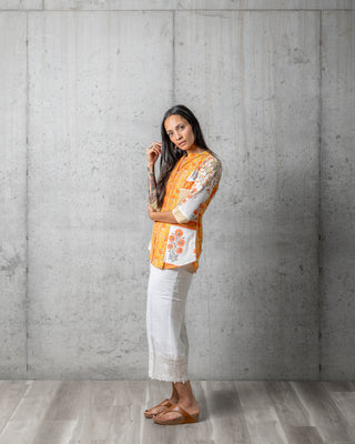 Aseesa Sherbet Printed Top