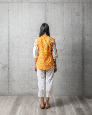 Aseesa Sherbet Printed Top