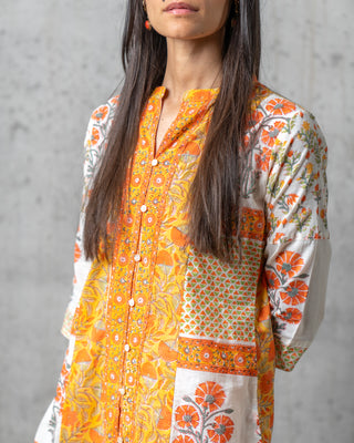 Aseesa Sherbet Printed Top