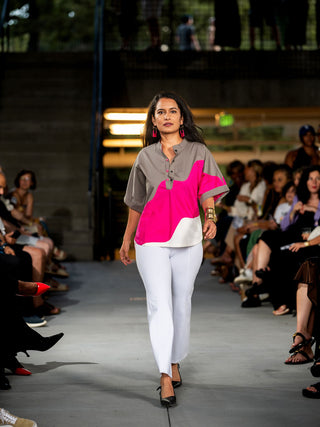 Color Block Box Shirt