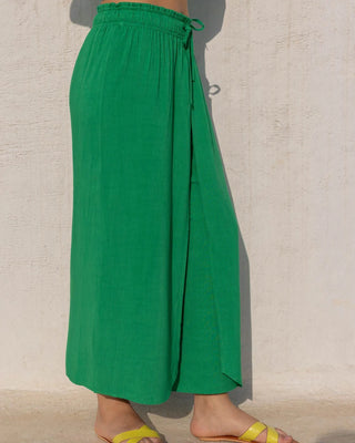 Lush Green Wrap Pants