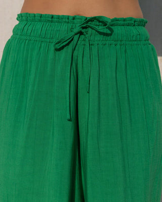 Lush Green Wrap Pants