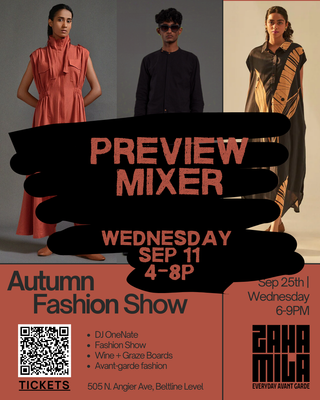 AUTUMN FASHION SHOW - Sep 25th 6-9pm