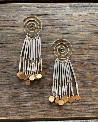 Spiral Curtain Earrings