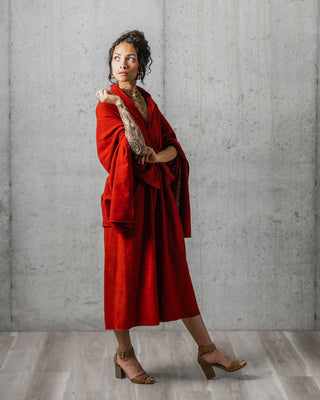 Button Masala Kimono Dress